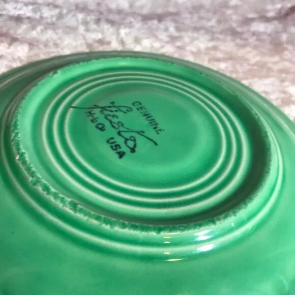 Vintage Fiesta Ware Light Green Cup and Saucer Set Homer Laughlin GUC Retro Rare - Picture 8 of 9
